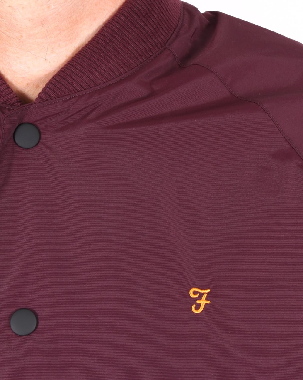 Farah Bellinger Bomber Jacket Bordeaux