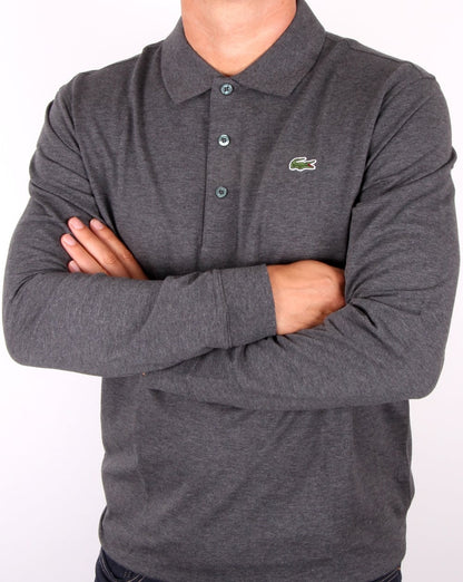 Lacoste Long Sleeve Polo Dark Grey
