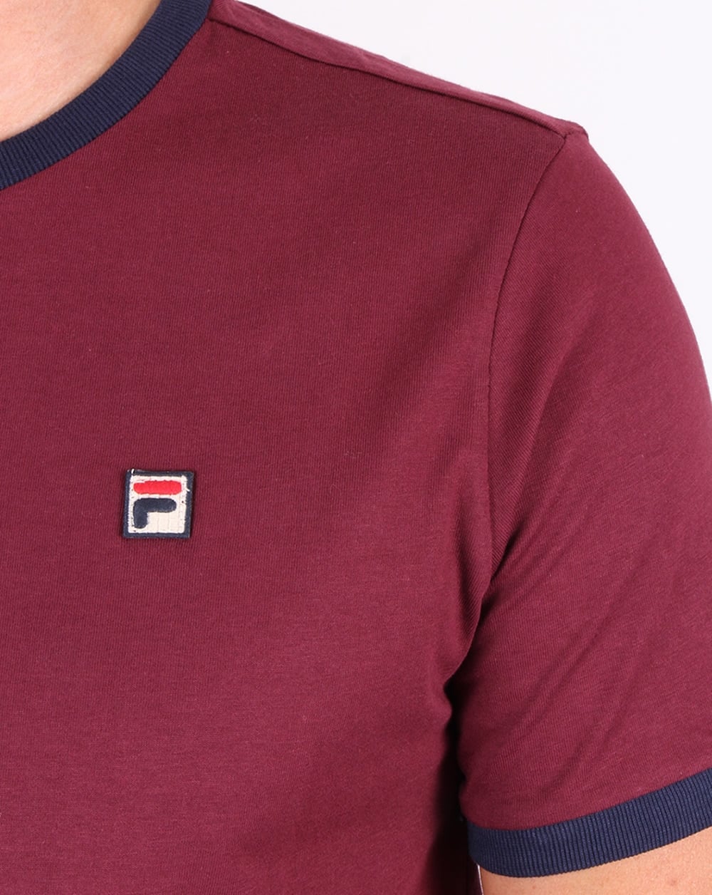 Fila Vintage Marconi T-shirt Burgundy