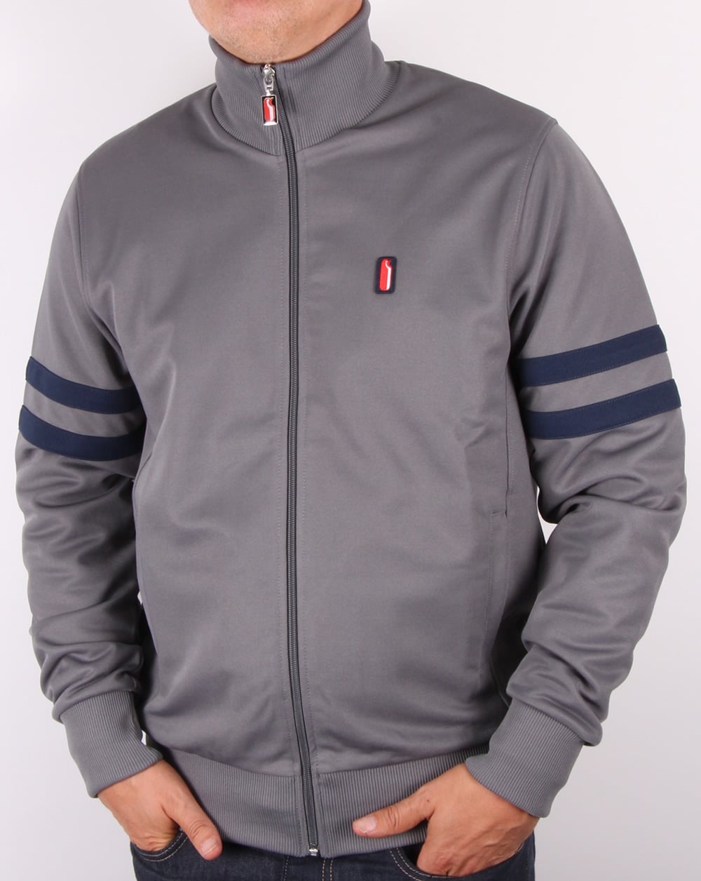 Ellesse Penguin Track Top Grey-Navy