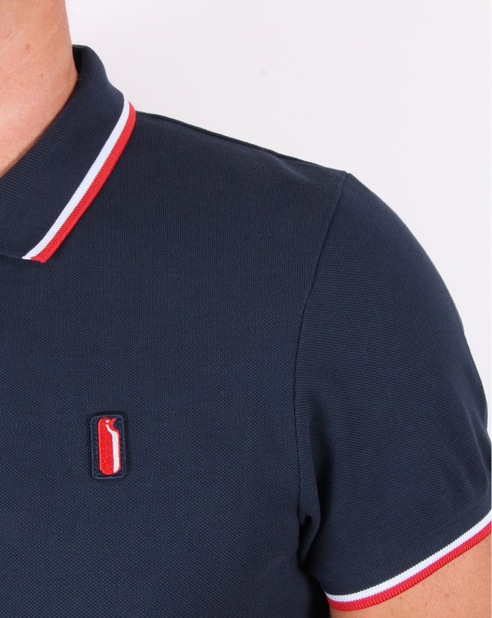 Ellesse Penguin Avalanche Tipped Polo Shirt Navy