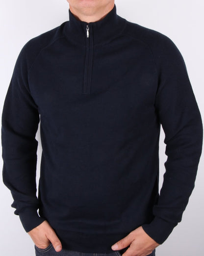 Ellesse Italia Qtr Zip Jumper Navy