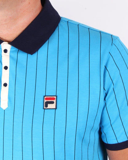 Fila Vintage Mk1 Settanta Polo Shirt Malibu Blue