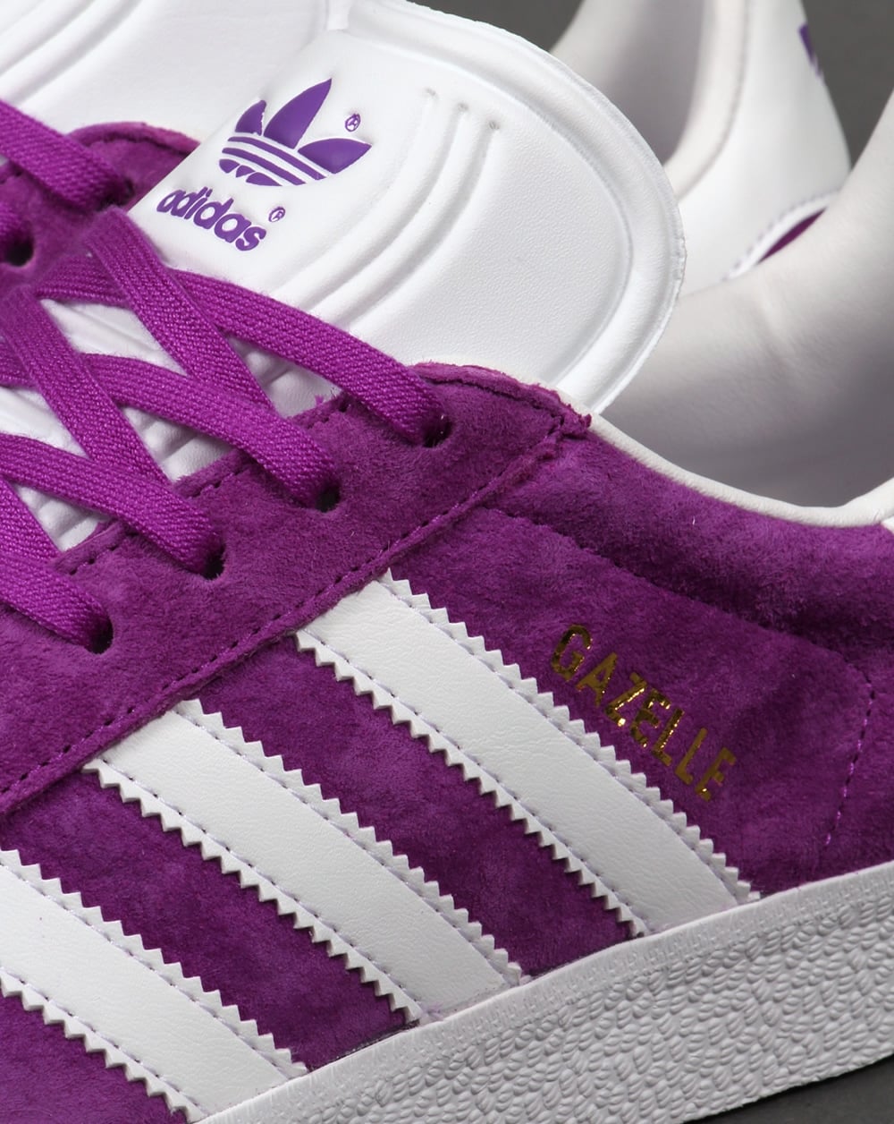 Adidas Gazelle Trainers Purple/White
