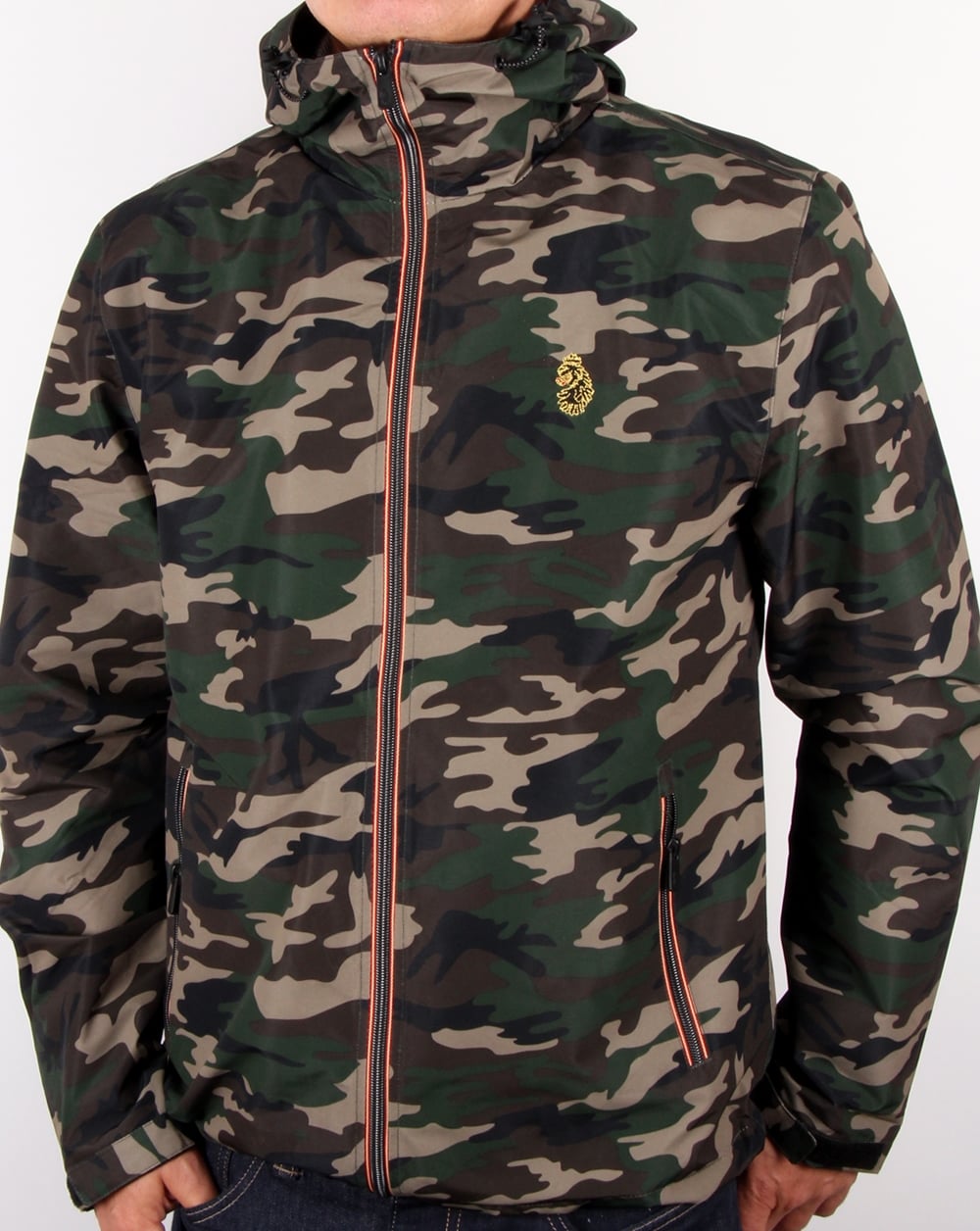 Luke Raleigh Hooded Jacket Olive Camo
