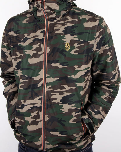 Luke Raleigh Hooded Jacket Olive Camo