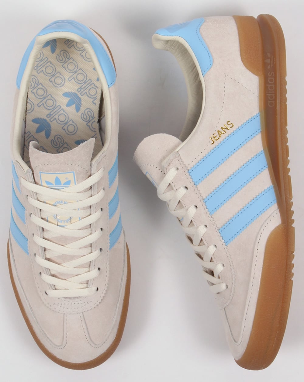 Adidas Jeans Trainers Chalk/Sky