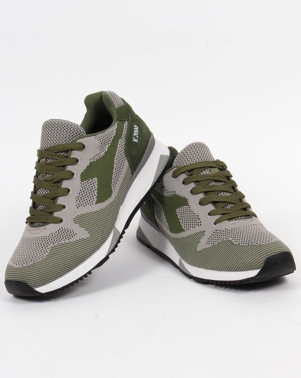 Diadora V7000 Weave Trainers Olive Green