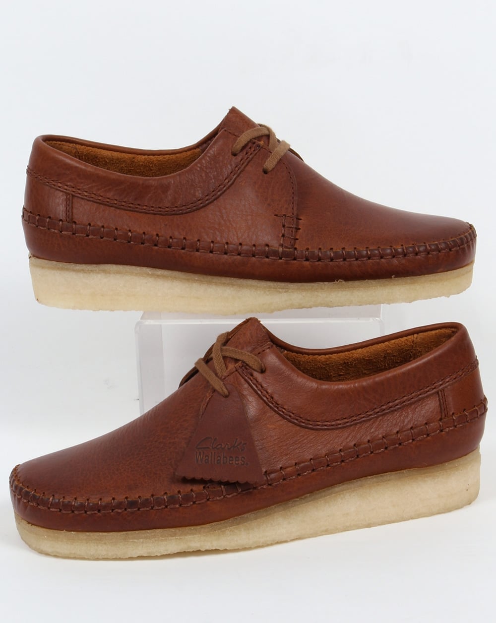 Clarks Originals Weaver Shoes Tan Leather