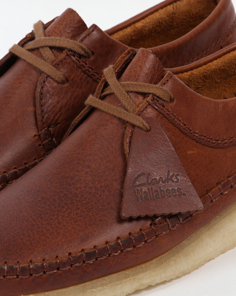 Clarks Originals Weaver Shoes Tan Leather