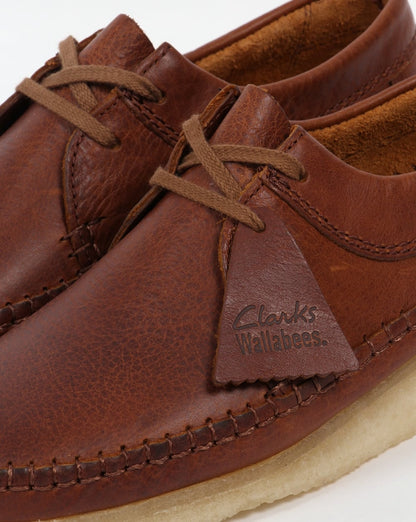 Clarks Originals Weaver Shoes Tan Leather