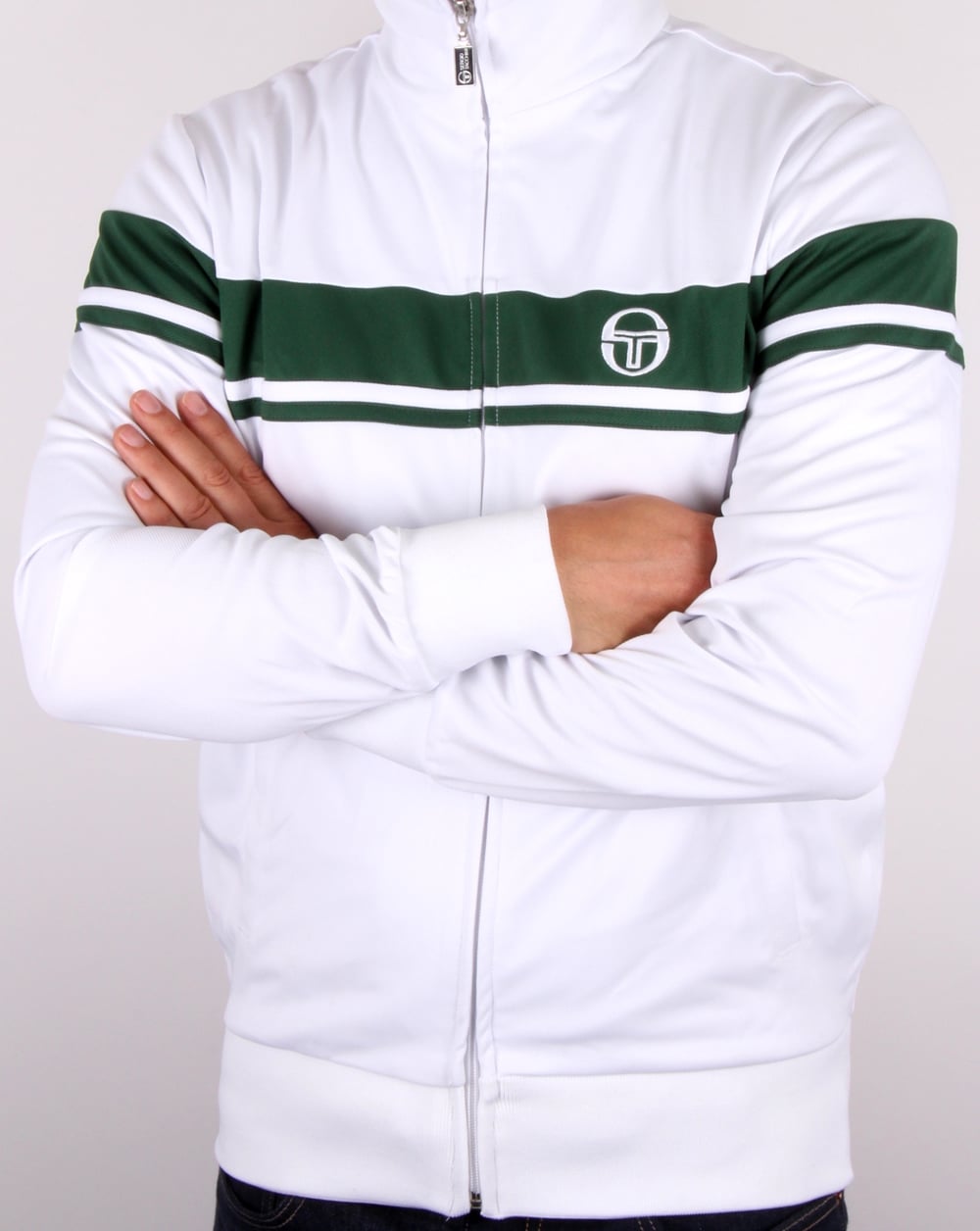 Sergio Tacchini Masters II Track Top White/Green