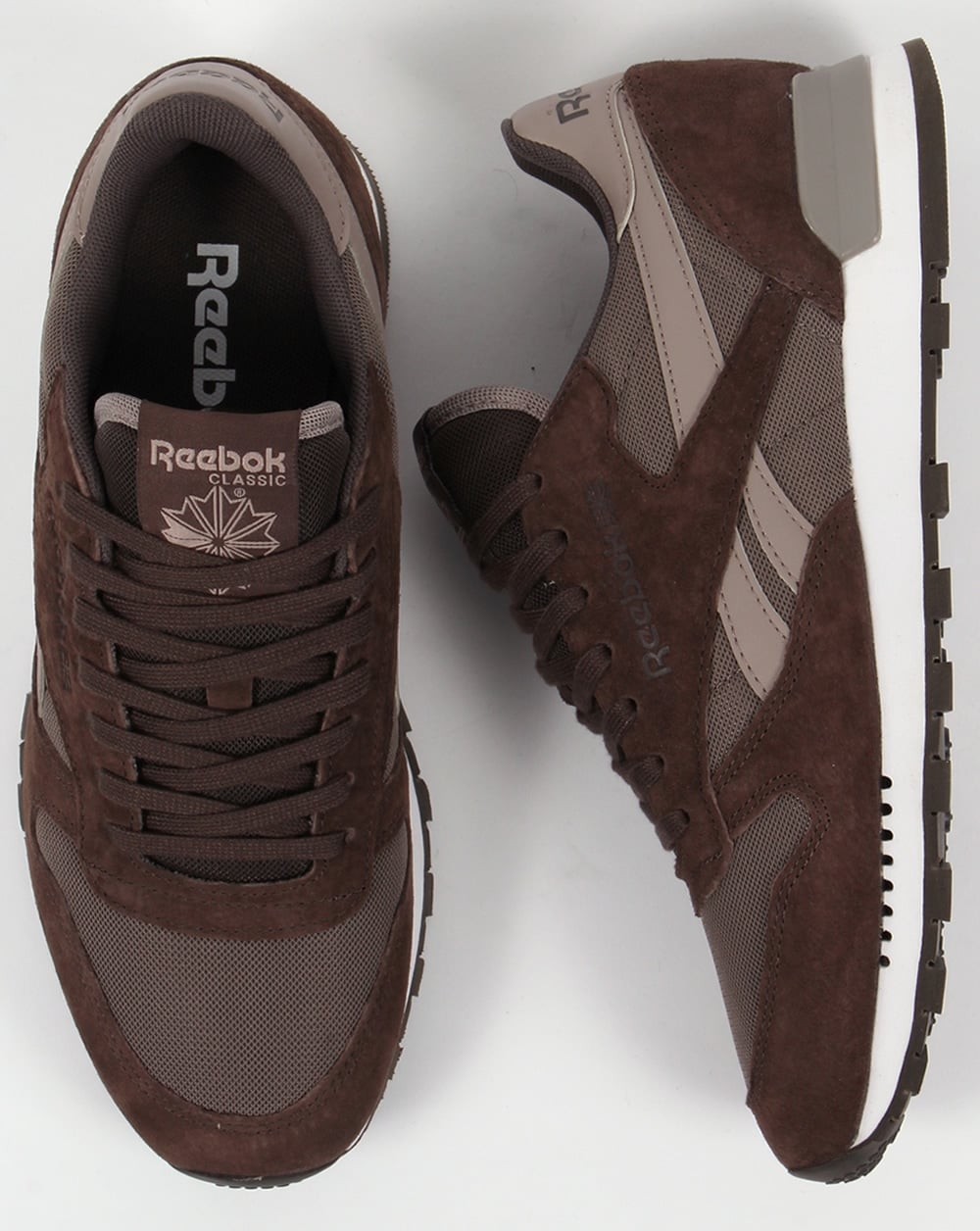 Reebok Classic Leather Clip Trainers Cliff/Stone