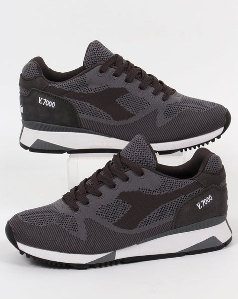 Diadora V7000 Weave Trainers Steel Grey