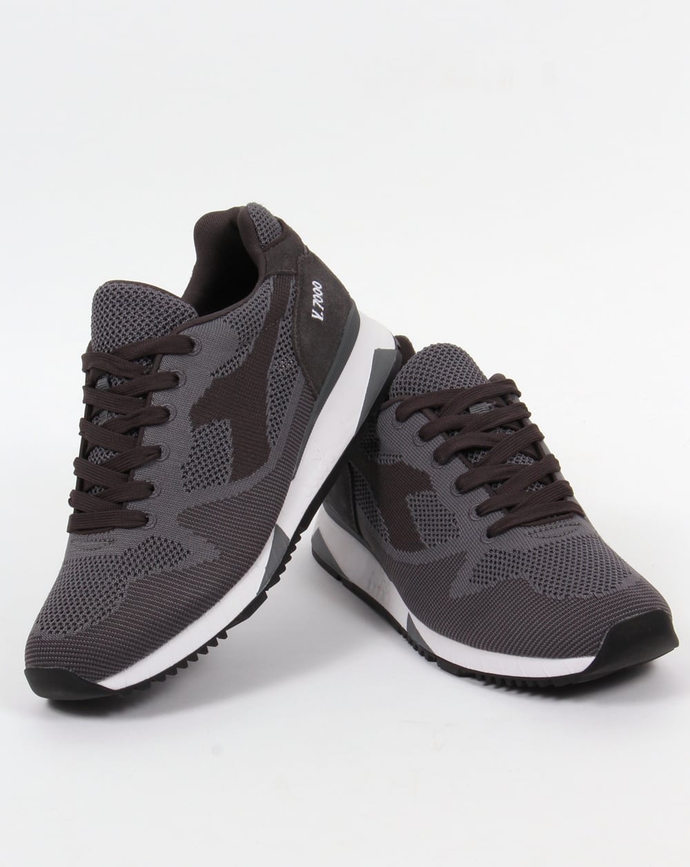 Diadora V7000 Weave Trainers Steel Grey