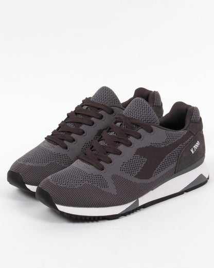 Diadora V7000 Weave Trainers Steel Grey