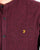 Farah Steen Grandad Collar Shirt Bordeaux
