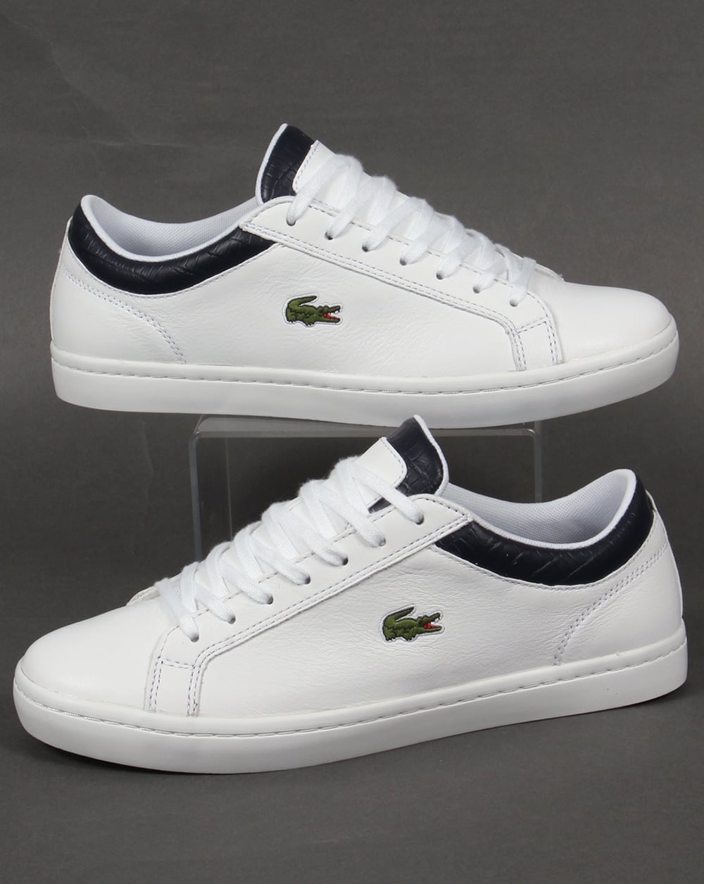 Lacoste Straightset Trainers White/Navy