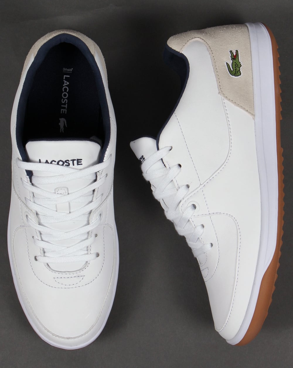 Lacoste LS 12 Minimal Ripple Trainers White