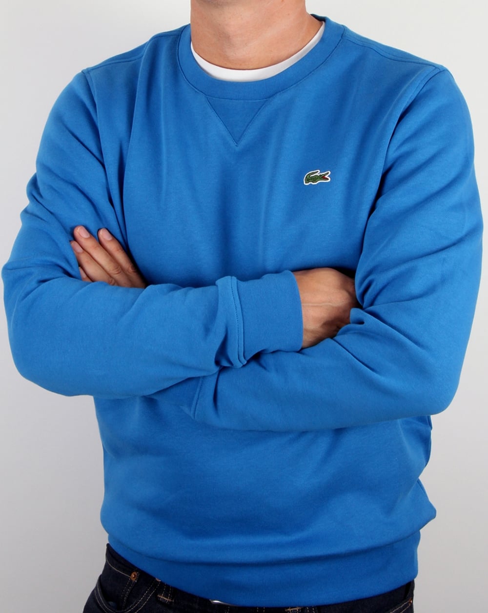 Lacoste Crew Neck Sweatshirt Ink Blue