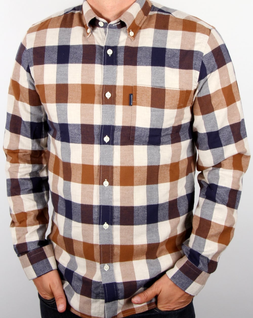 Aquascutum Marcus Check Shirt Vicuna