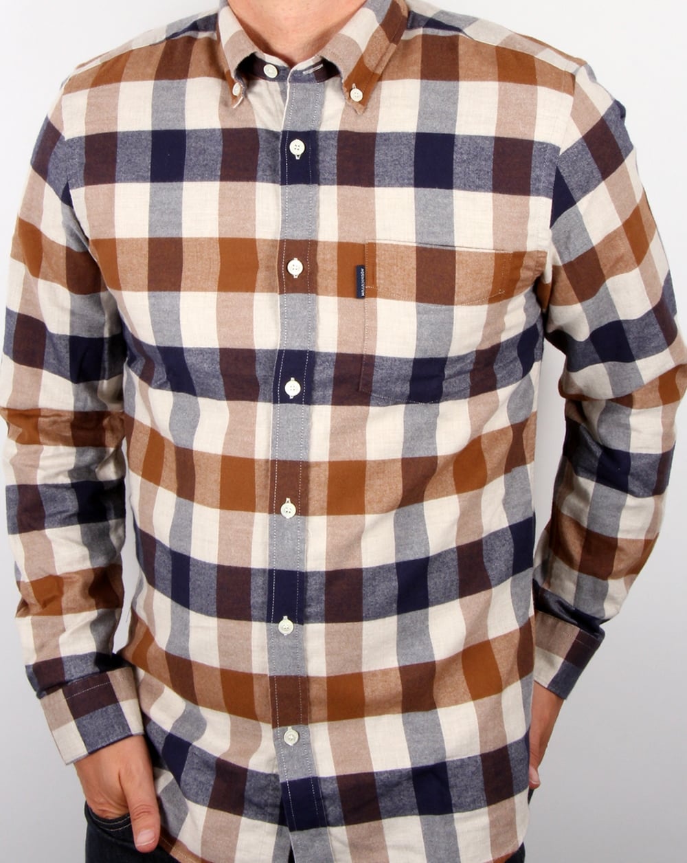 Aquascutum Marcus Check Shirt Vicuna