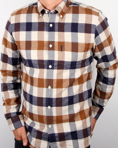 Aquascutum Marcus Check Shirt Vicuna
