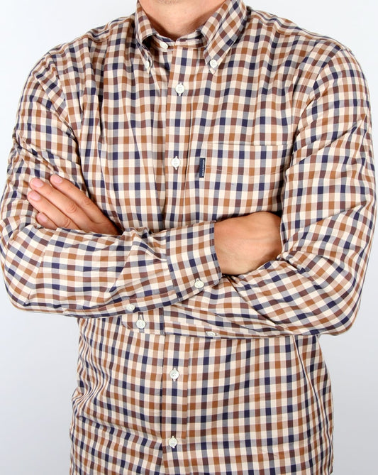 Aquascutum Aquascutum Emsworth Check Shirt Vicuna