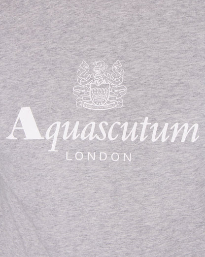 Aquascutum Long Sleeve T-shirt Grey Marl