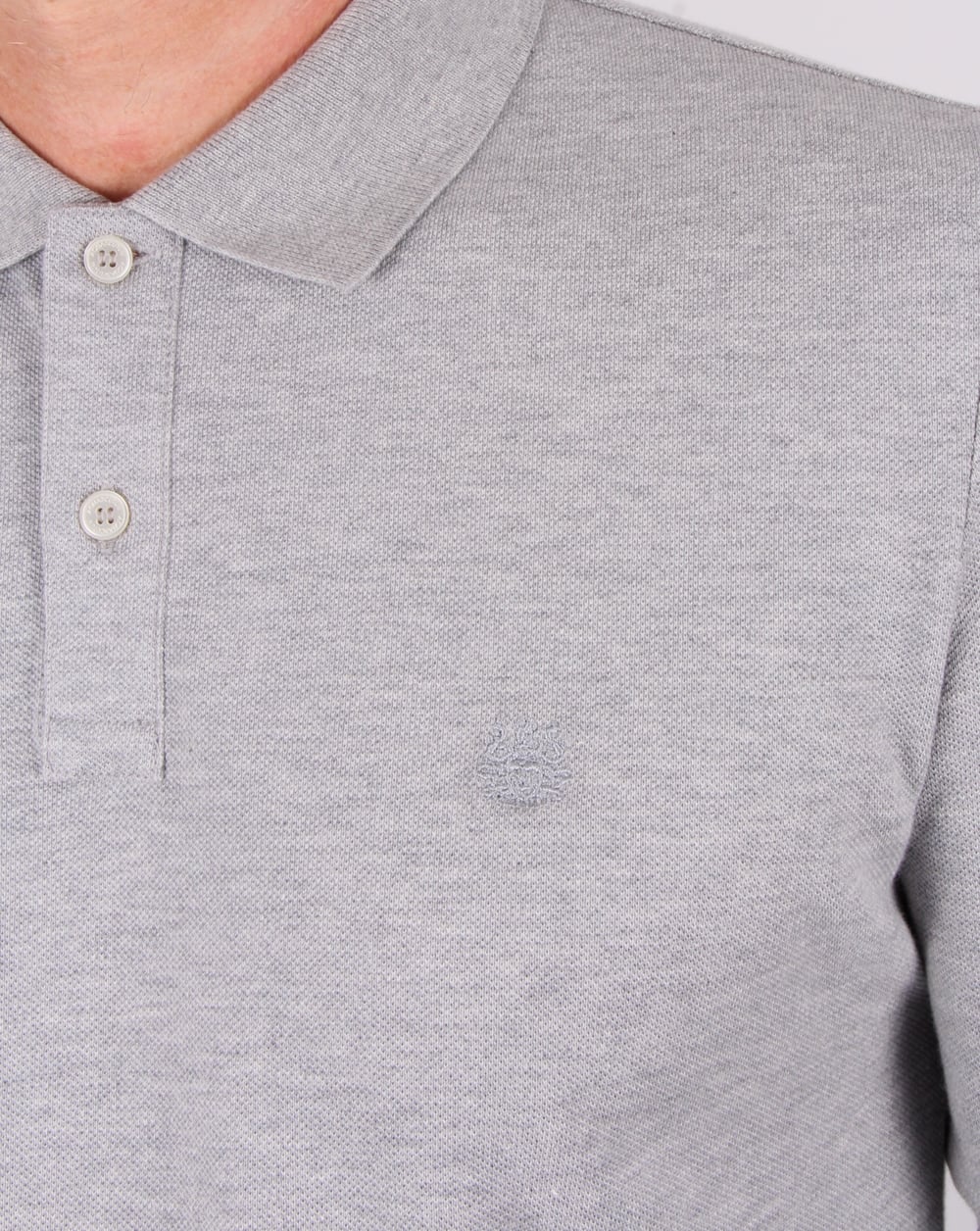 Aquascutum Hilton Long Sleeve Polo Shirt Grey