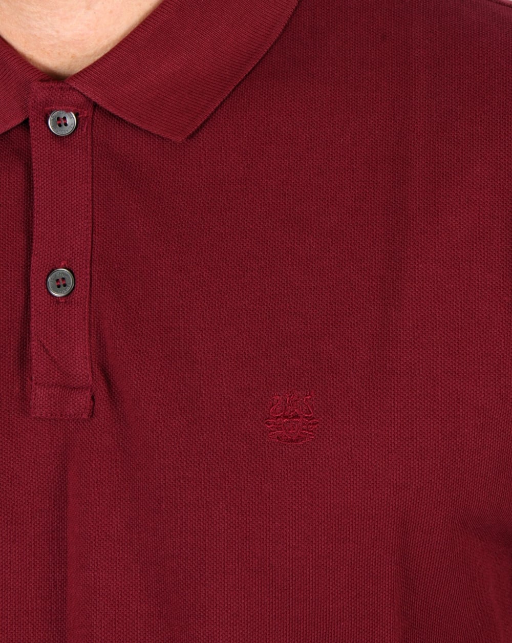Aquascutum Hilton Polo Shirt Oxblood