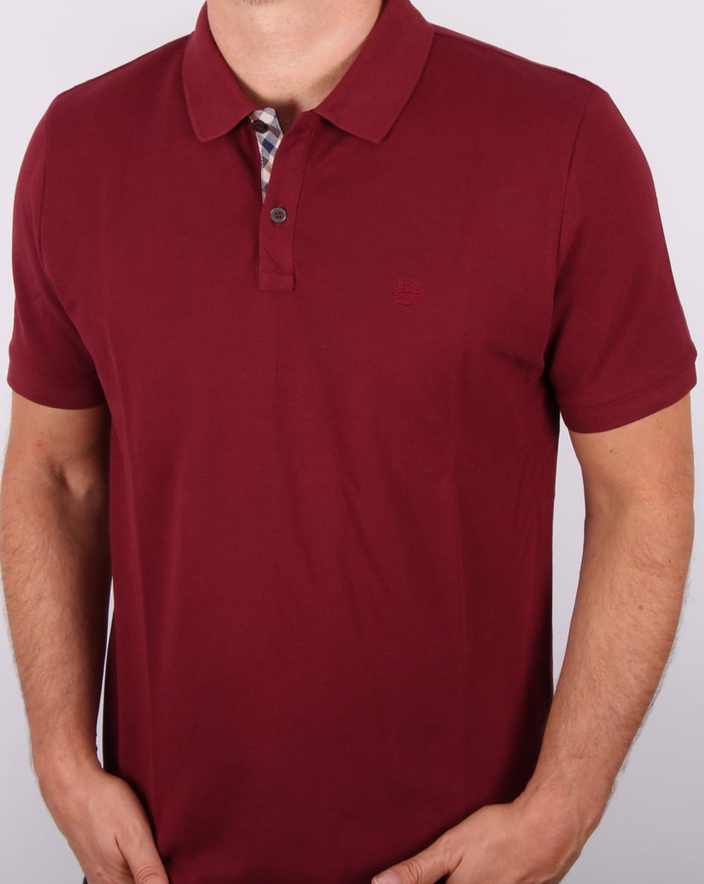 Aquascutum Hilton Polo Shirt Oxblood