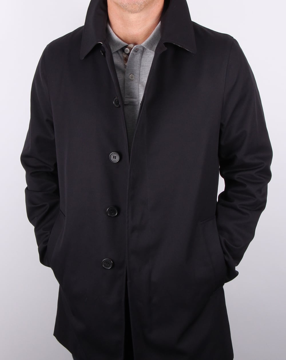 Aquascutum Berkeley Raincoat Navy
