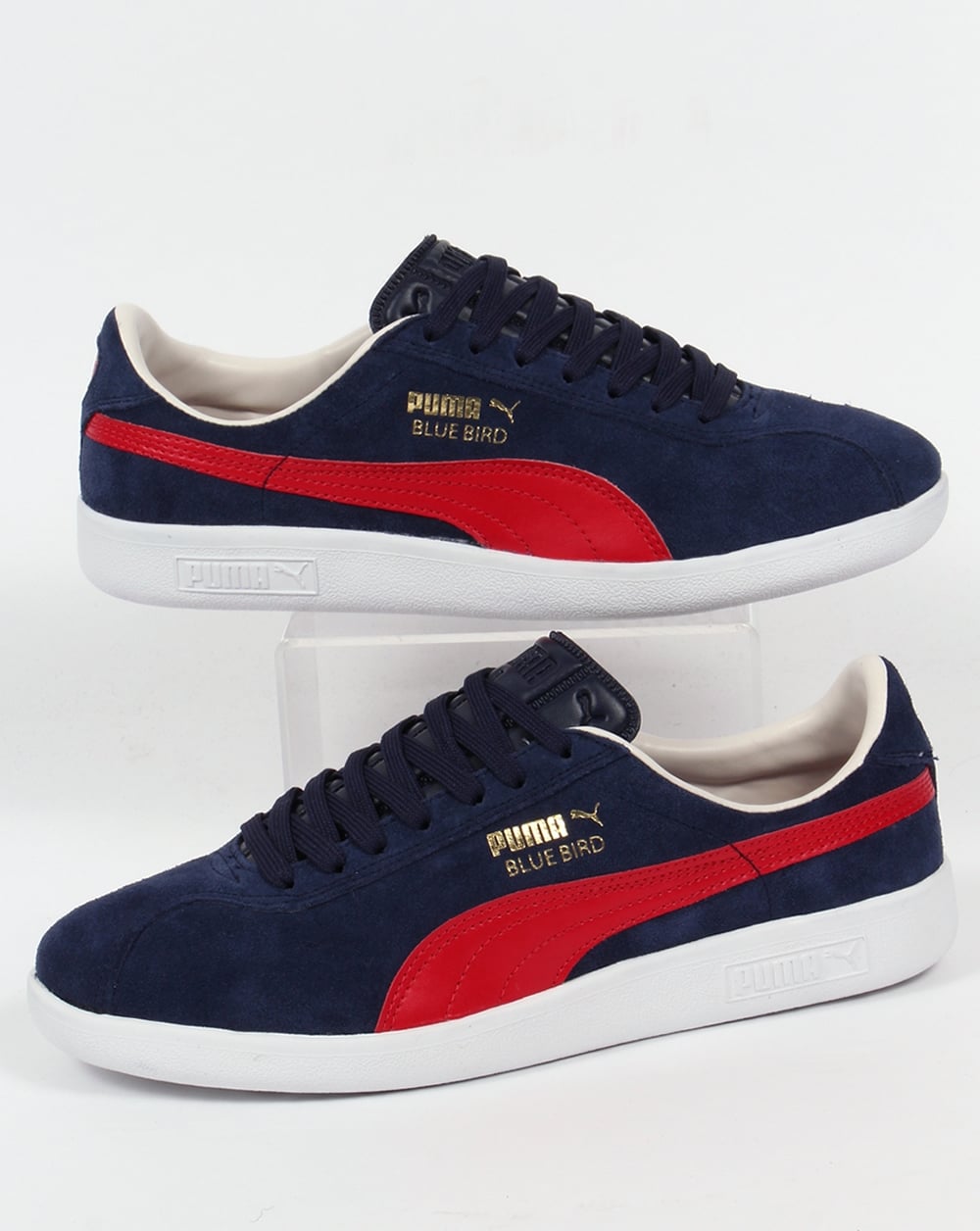 Puma Bluebird Trainers Navy/Red