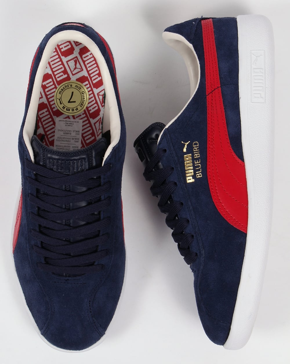 Puma Bluebird Trainers Navy/Red