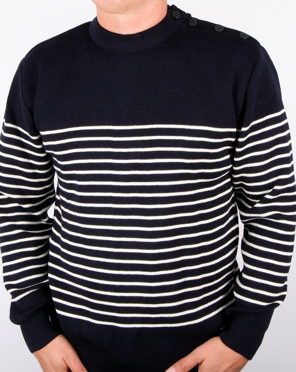 Armor-lux Dumet Striped Sailor Jumper Rich Navy/nature