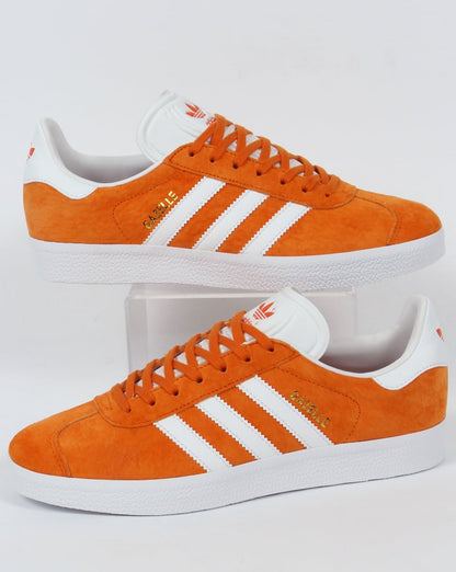 Adidas Gazelle Trainers Deep Orange/White