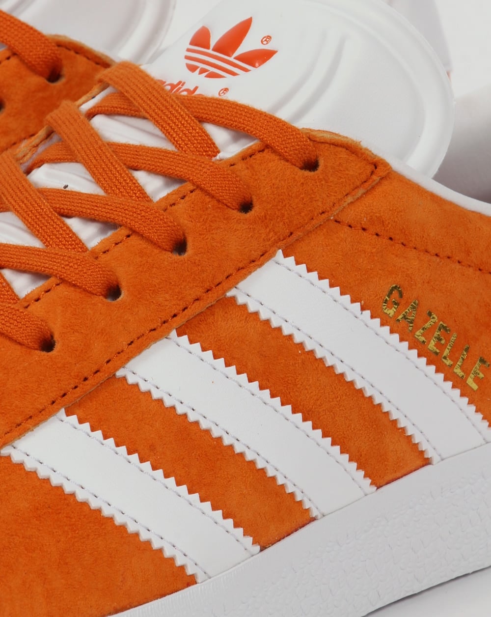 Adidas Gazelle Trainers Deep Orange/White