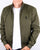 Luke Fluff Nut Funnel Neck Bomber Jacket Khaki