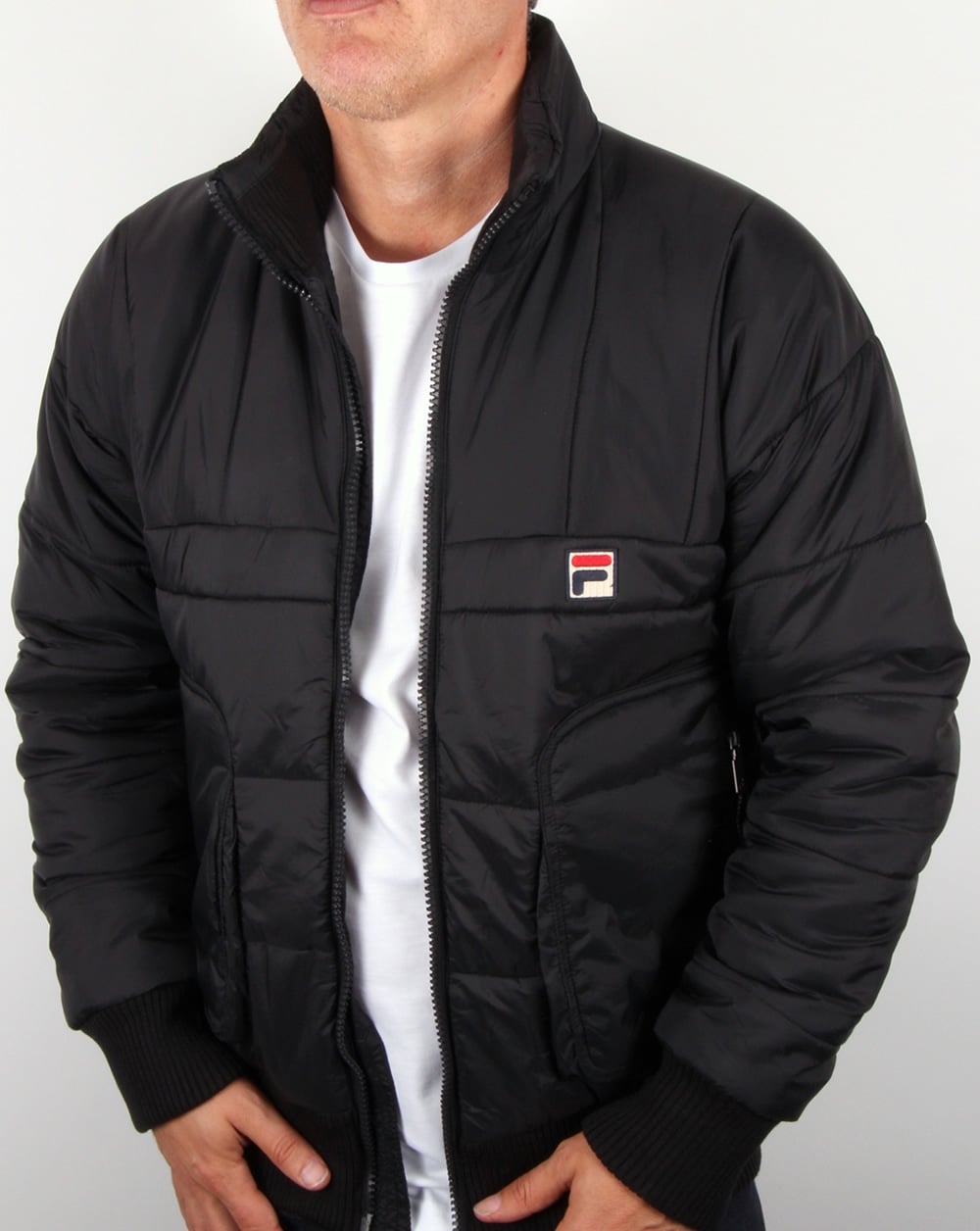 Fila Vintage Gallio Puffer Ski Jacket Black