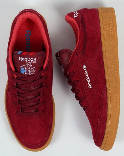 Reebok Club C 85 Indoor Trainers Burgundy/gum