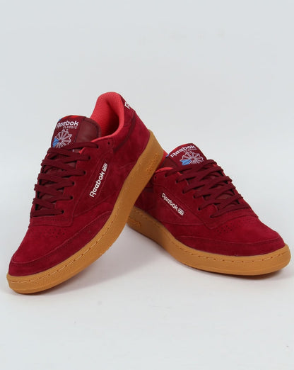 Reebok Club C 85 Indoor Trainers Burgundy/gum