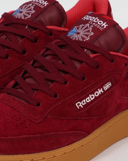 Reebok Club C 85 Indoor Trainers Burgundy/gum