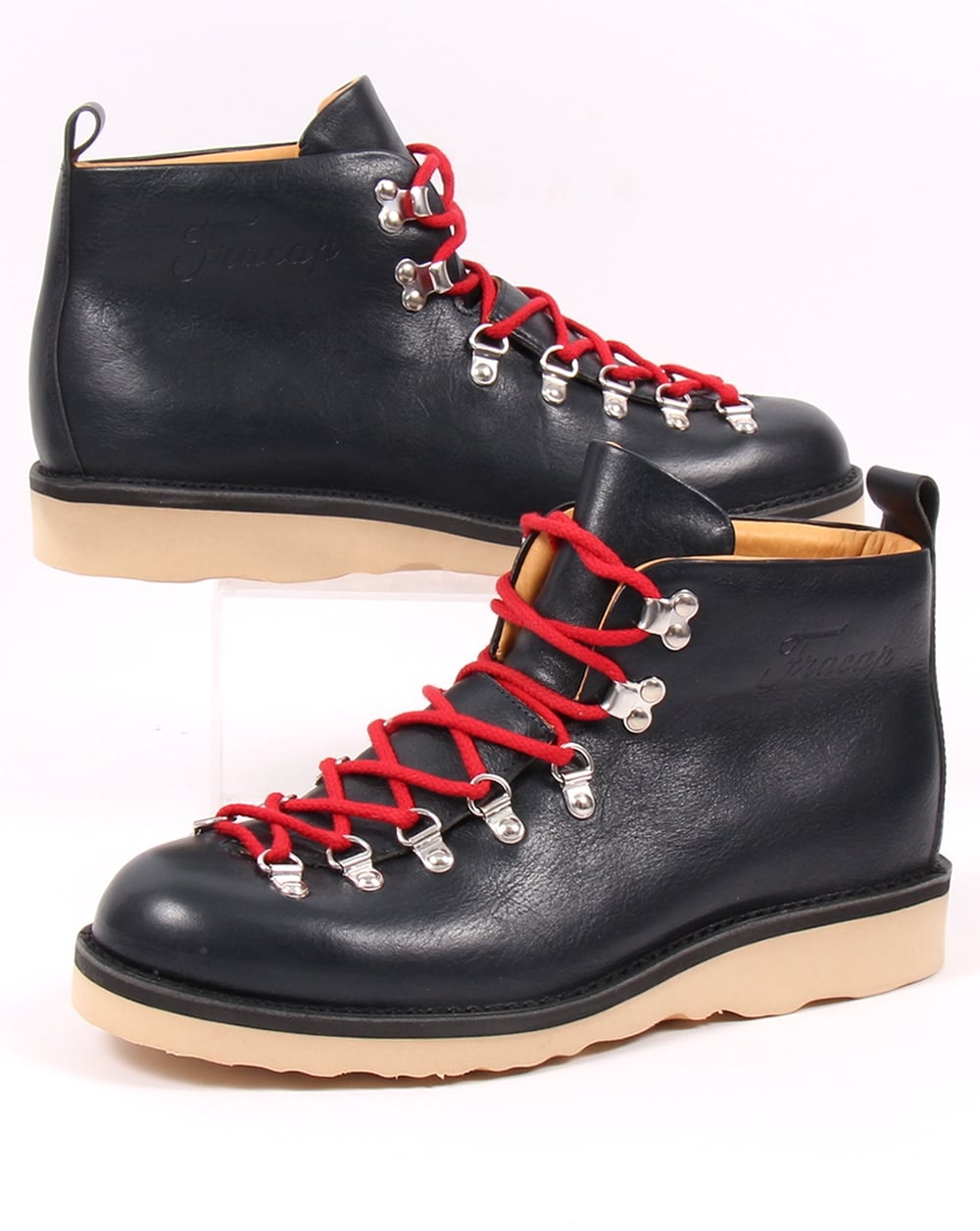 Fracap M120 Scarponcini Leather Boots Navy