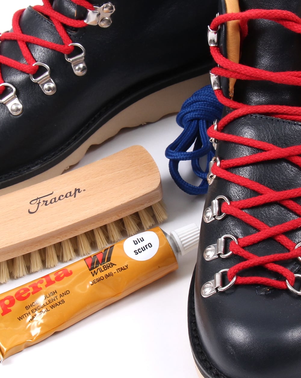Fracap M120 Scarponcini Leather Boots Navy