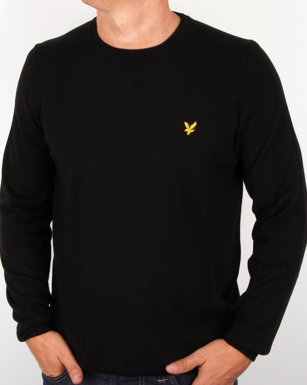 Lyle And Scott Crew Neck Jumper Black
