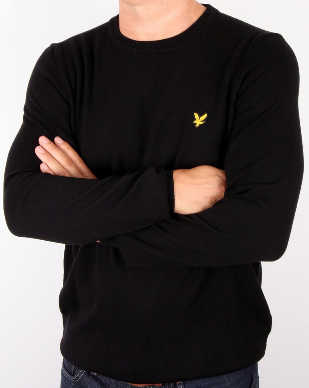 Lyle And Scott Crew Neck Jumper Black