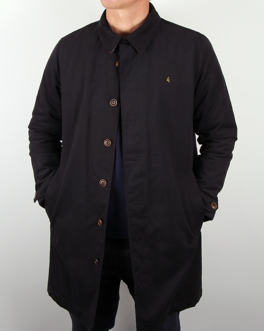 Gabicci Vintage Trench Mac Navy