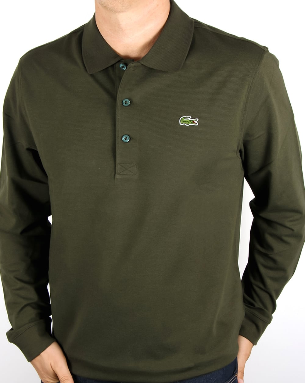 Lacoste Long Sleeve Polo Khaki Green