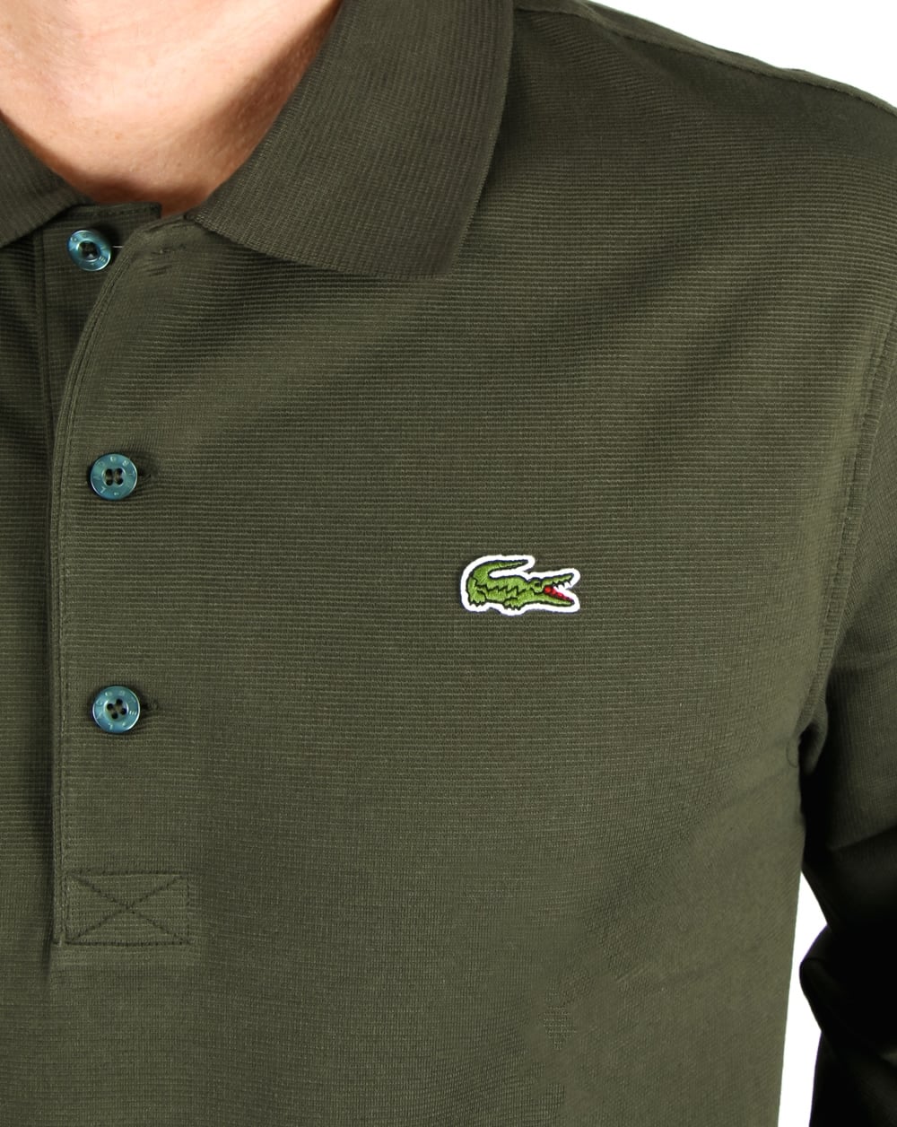 Lacoste Long Sleeve Polo Khaki Green